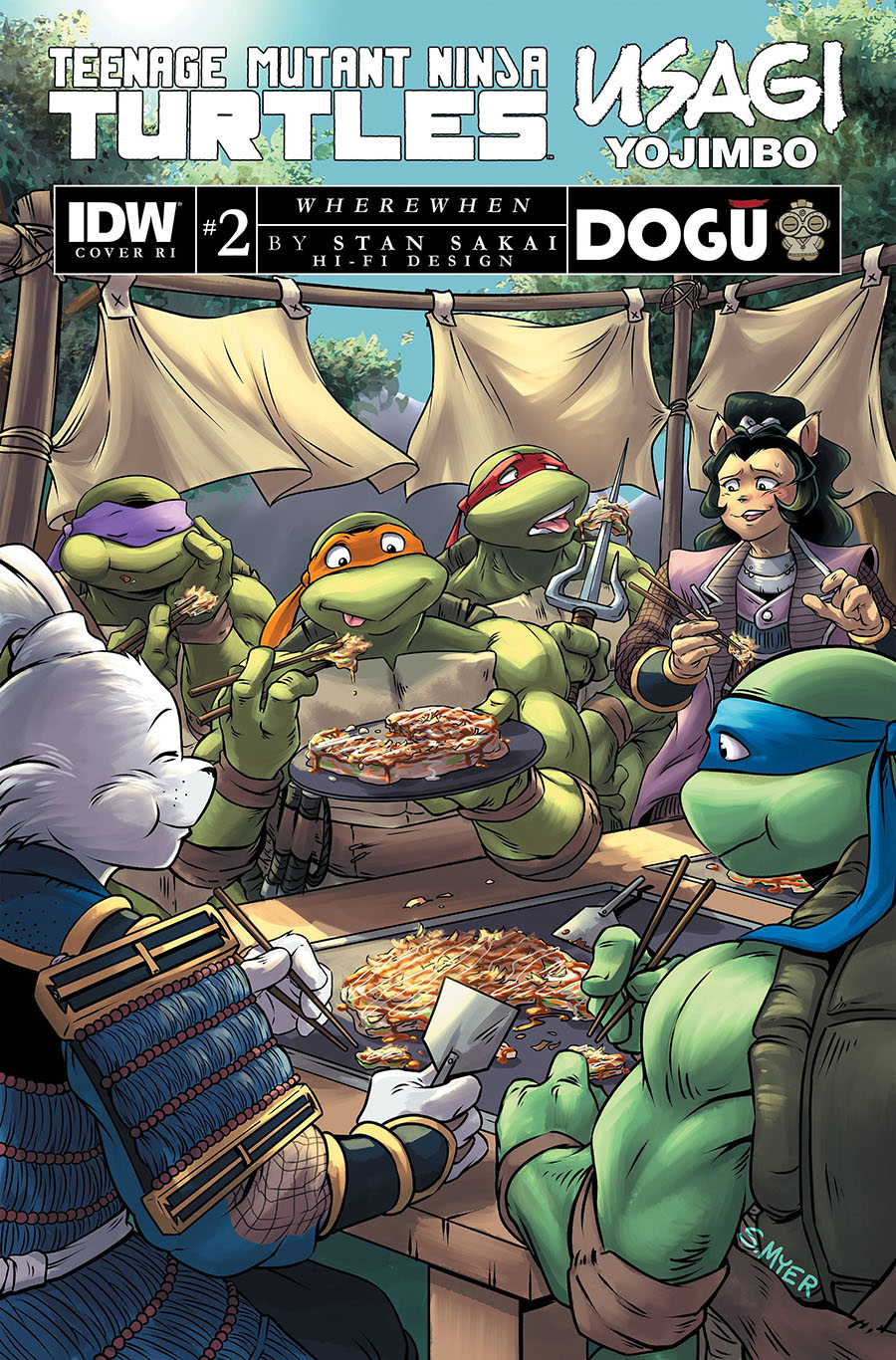 Teenage Mutant Ninja Turtles Usagi Yojimbo WhereWhen #2 Cover C Incentive Sarah Myer Variant Cover