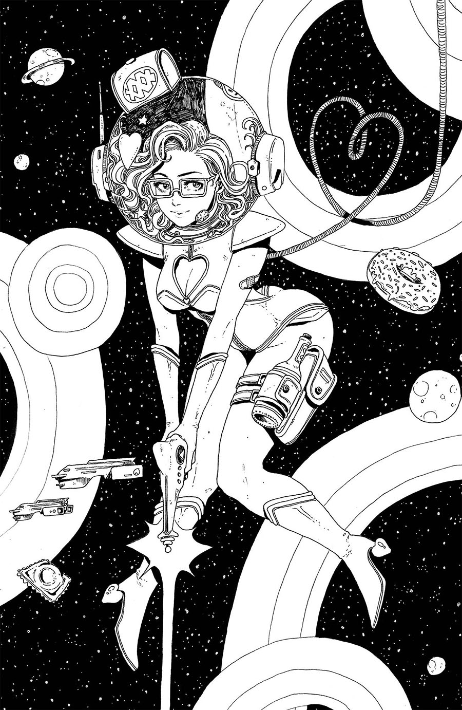 Money Shot Comes Again #1 Cover H Incentive Zoe Thorogood Black & White Virgin Variant Cover