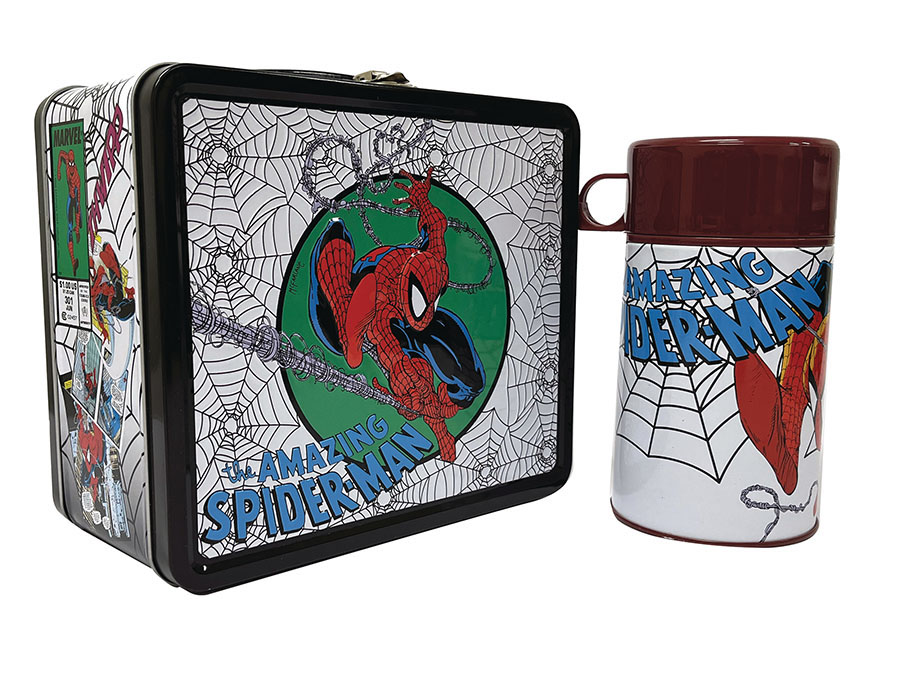 Tin Titans Marvel Spider-Man Previews Exclusive Lunchbox & Beverage Container