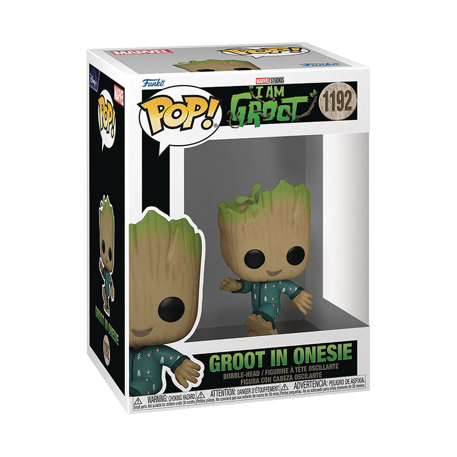 POP Marvel I Am Groot Groot In Onesie Vinyl Bobble Head