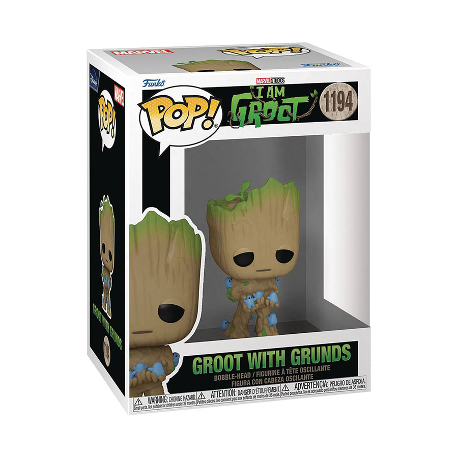 POP Marvel I Am Groot Groot With Grunds Vinyl Bobble Head