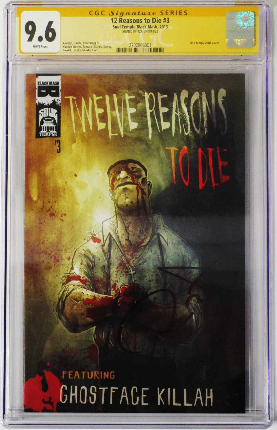 12 Reasons To Die #3 Cover C CGC Graded 9.6
