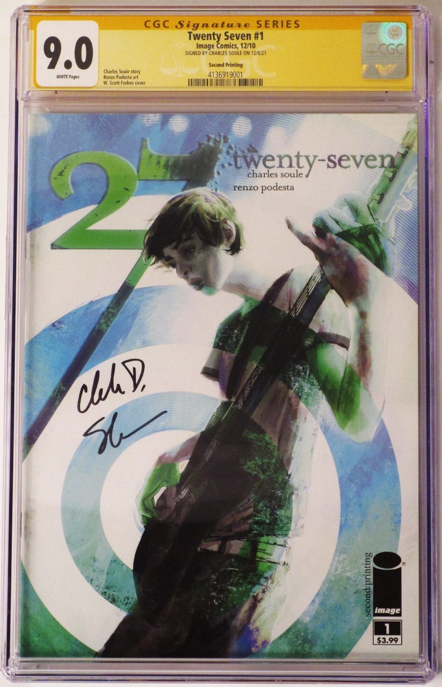27 (Twenty-Seven) #1 Cover C 2nd Ptg Variant Cover CGC Graded 9.0