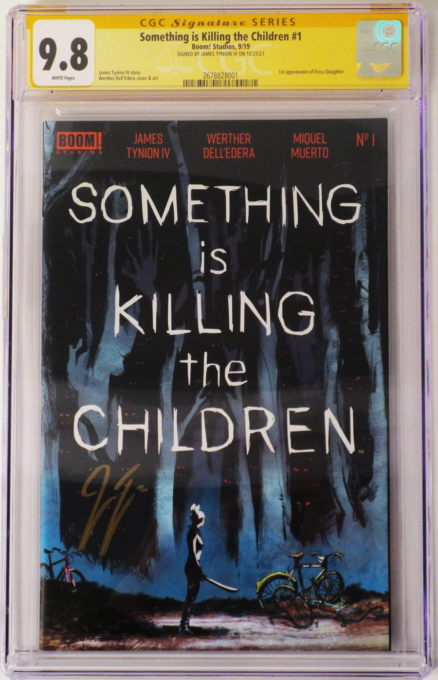Something Is Killing The Children #1 Cover P 1st Ptg Regular Werther Dell Edera Cover CGC Graded 9.8