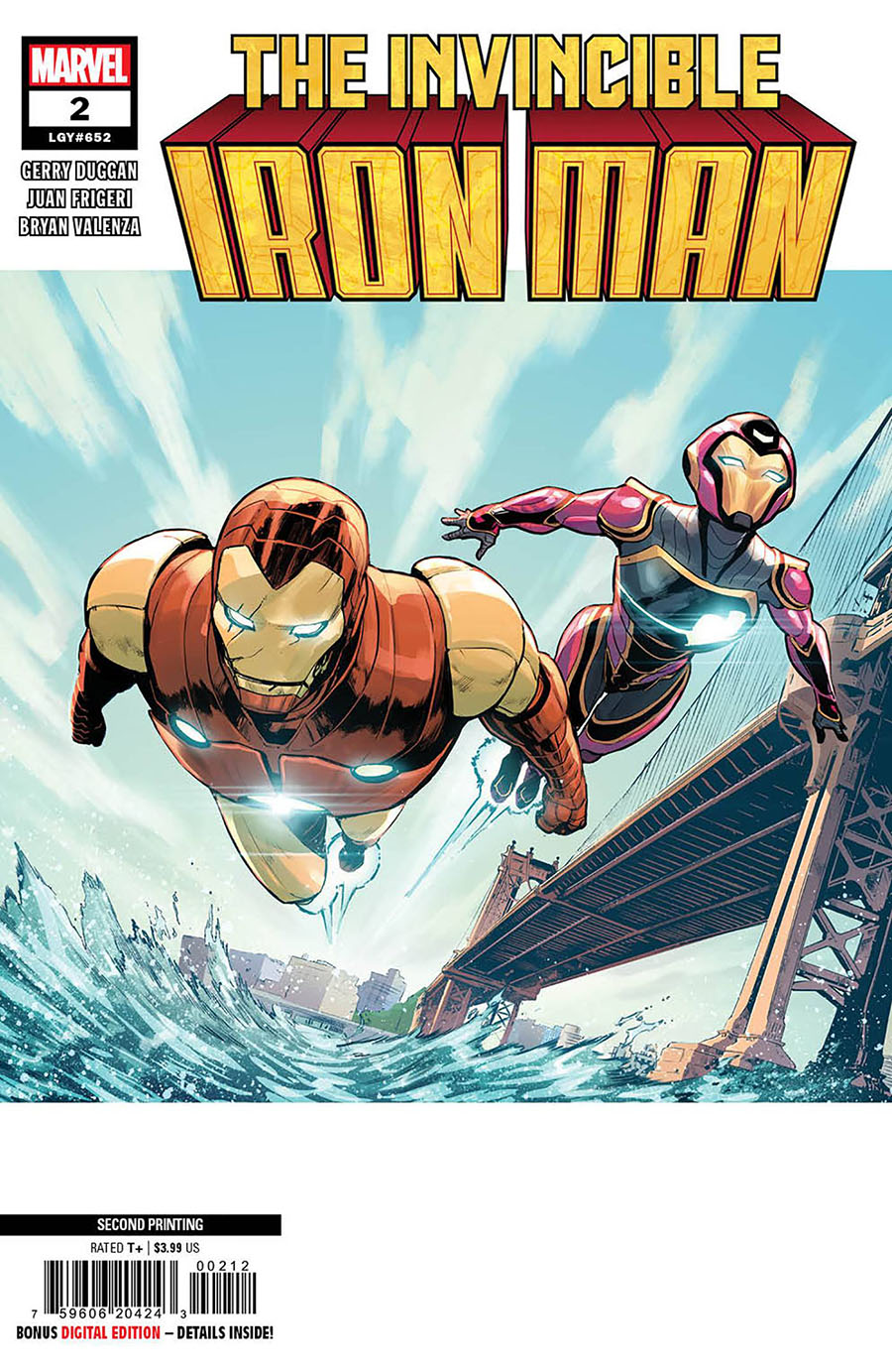 Invincible Iron Man Vol 4 #2 Cover G 2nd Ptg Juan Frigeri Variant Cover