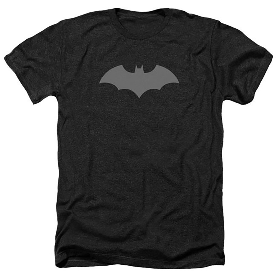 Batman New 52 Logo Black Womens T-Shirt Large