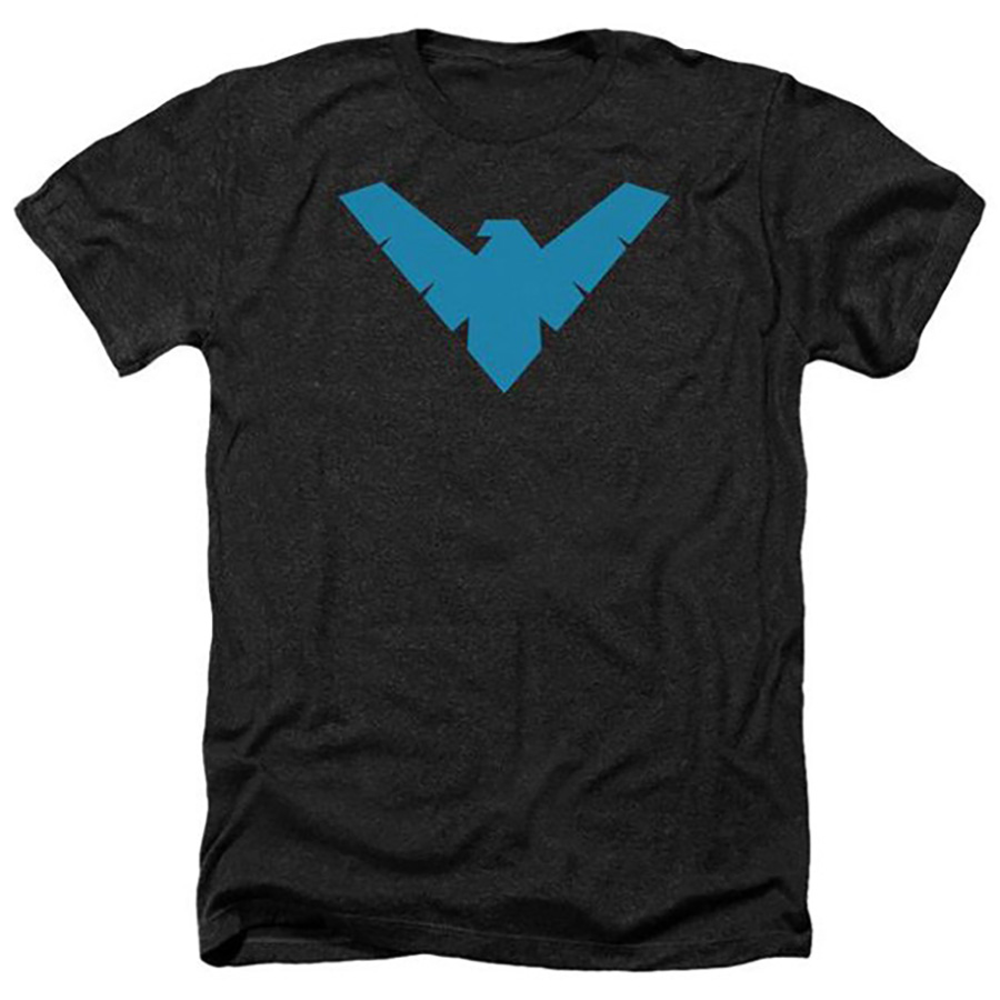 Nightwing Logo Black Womens T-Shirt Large
