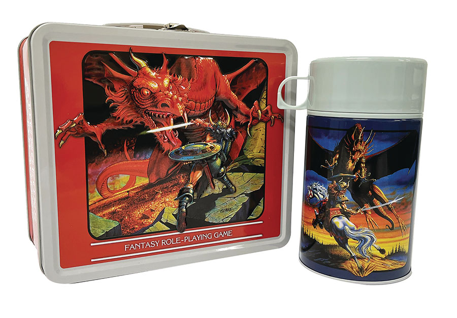 Tin Titans Dungeons & Dragons Players Manual Previews Exclusive Lunchbox & Beverage Container