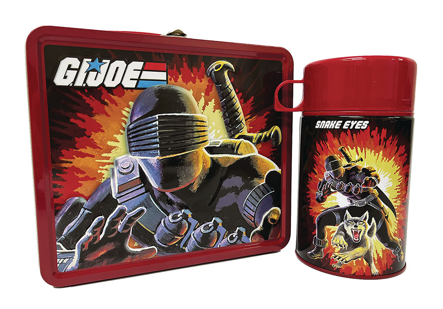 Tin Titans GI Joe Storm Shadow & Snake Eyes Previews Exclusive Lunchbox & Beverage Container