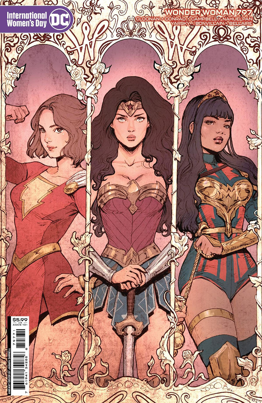 Wonder Woman Vol 5 #797 Cover E Variant Jasmin Darnell International Womens Day Card Stock Cover (Revenge Of The Gods Tie-In)