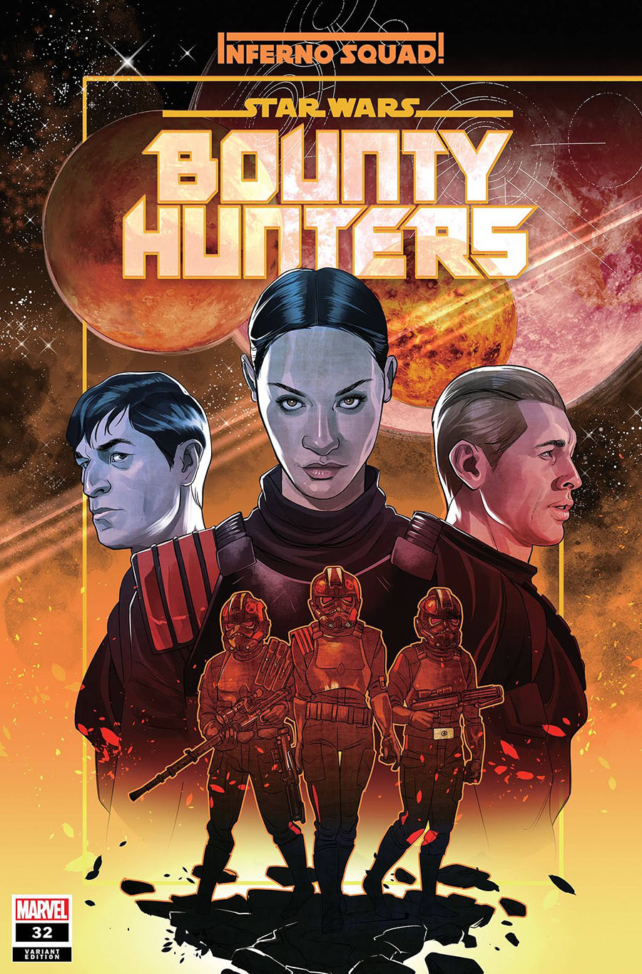 Star Wars Bounty Hunters #32 Cover D Variant Rachael Stott Inferno Squad First Appearance Cover (Limit 1 Per Customer)