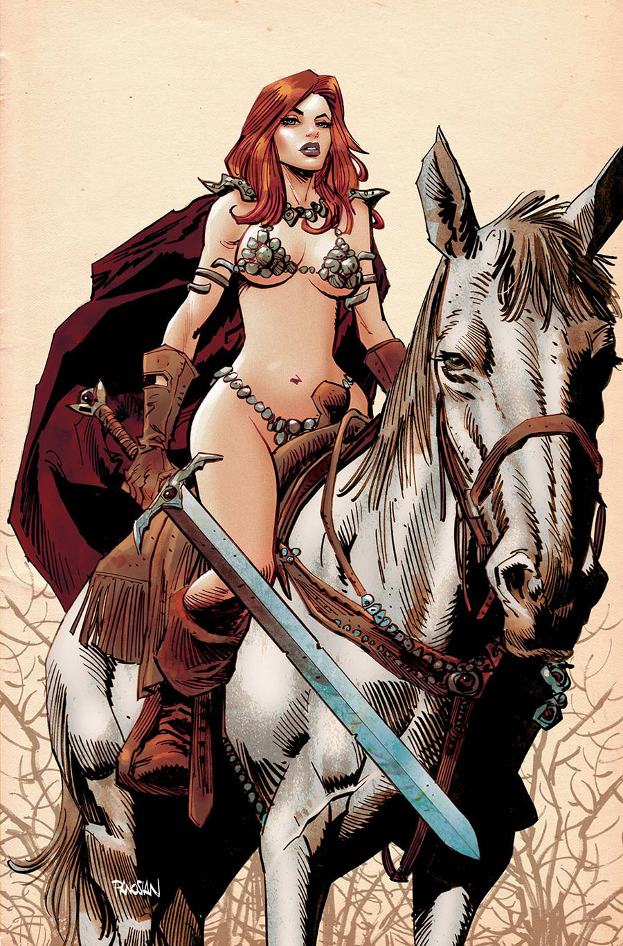Unbreakable Red Sonja #4 Cover V Incentive Dan Panosian Virgin Cover