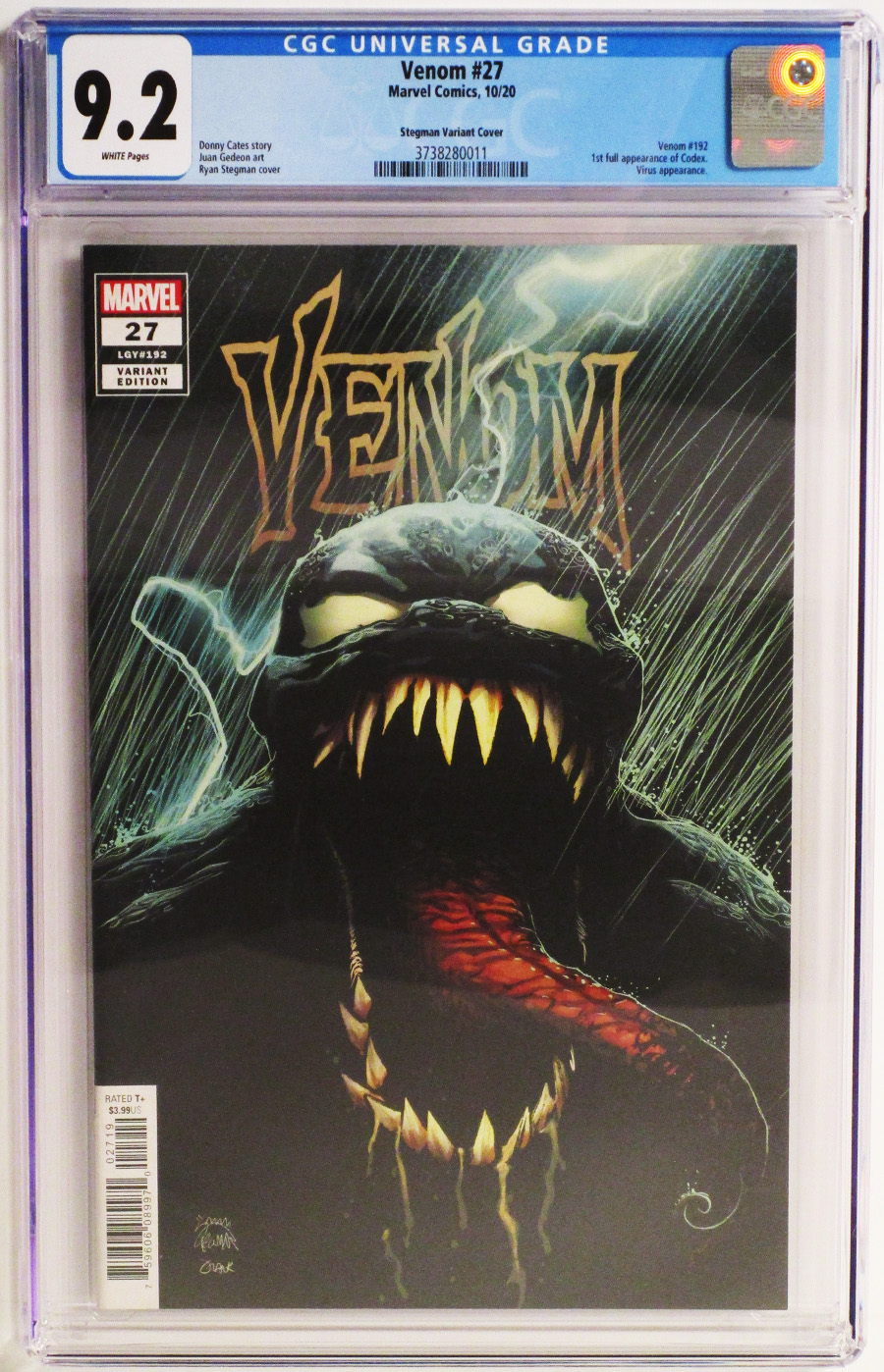 Venom Vol 4 #27 Cover J CGC 9.2 Variant Ryan Stegman Cover