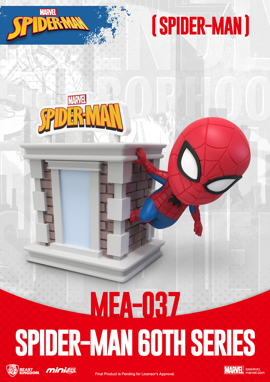 Spider-Man MEA-037 60th Anniversary Mini-Egg Attack Figure - Spider-Man