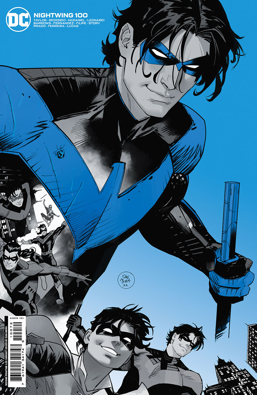 Nightwing Vol 4 #100 Cover N 2nd Ptg Incentive Dan Mora Card Stock Variant Cover