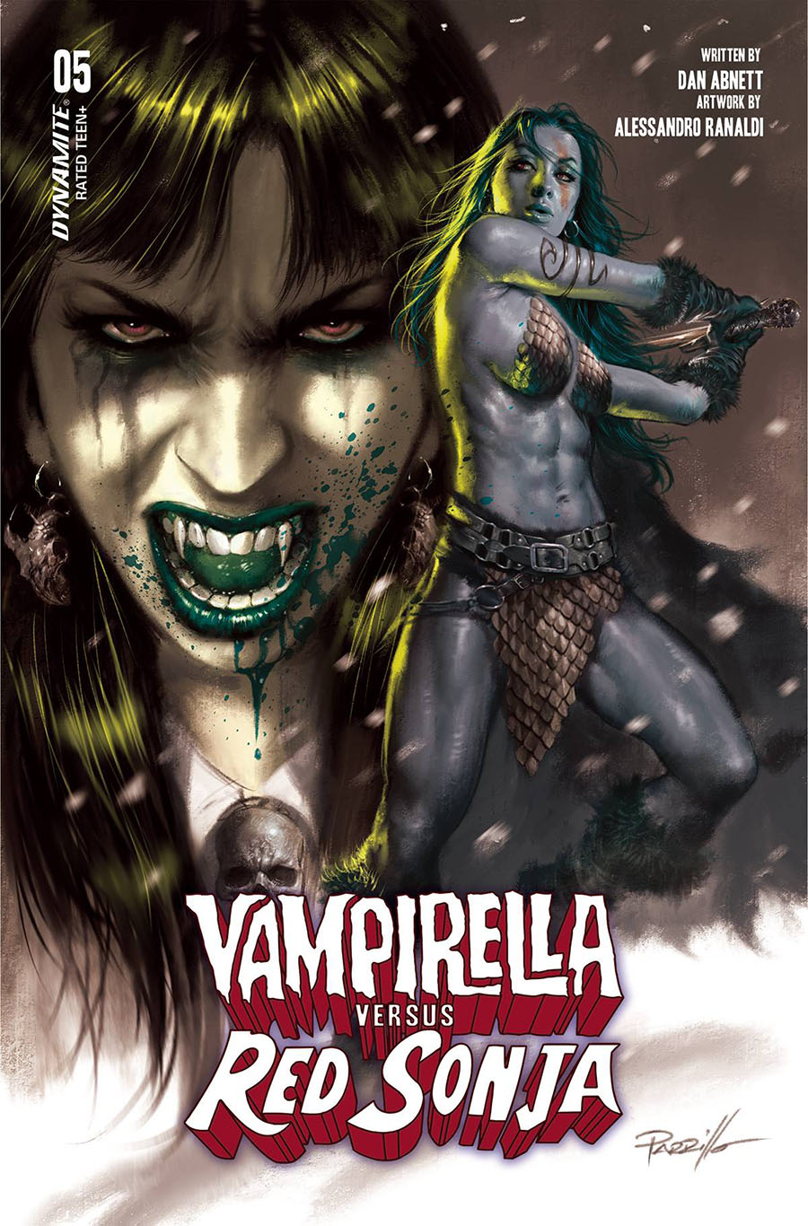 Vampirella vs Red Sonja #5 Cover M Variant Lucio Parrillo Ultraviolet Cover