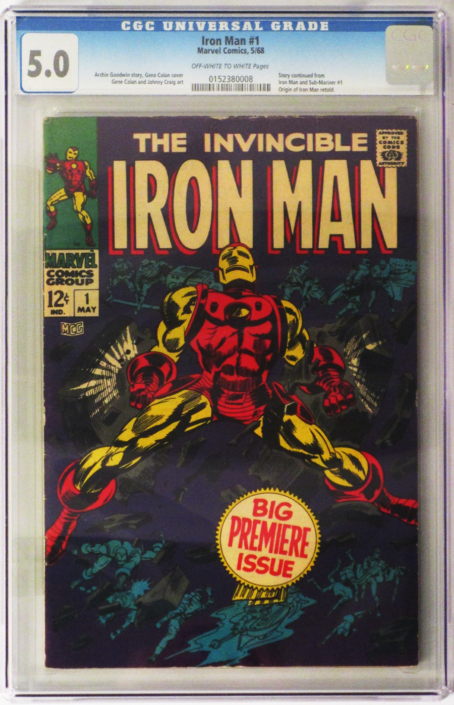Iron Man #1 Cover C CGC 5.0