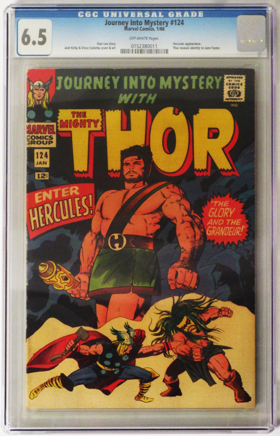Journey Into Mystery #124 Cover B CGC 6.5