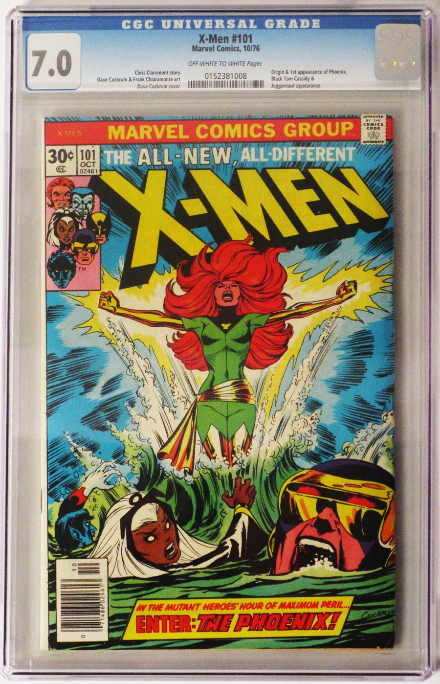 X-Men Vol 1 #101 Cover C CGC 7.0 1st Ptg