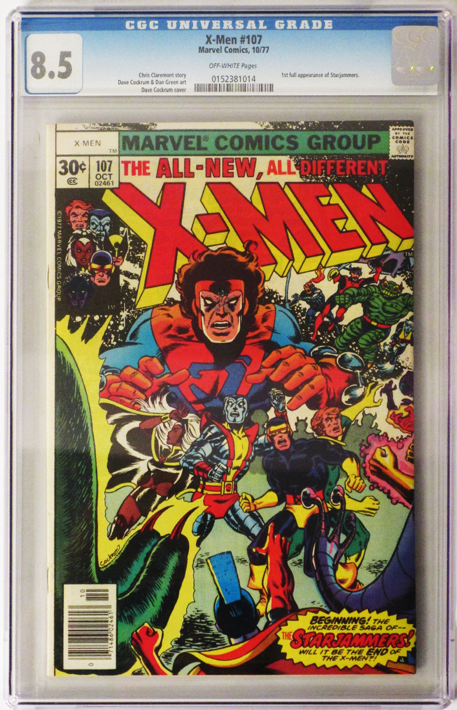 X-Men Vol 1 #107 Cover C CGC 8.5 30-Cent Regular Cover