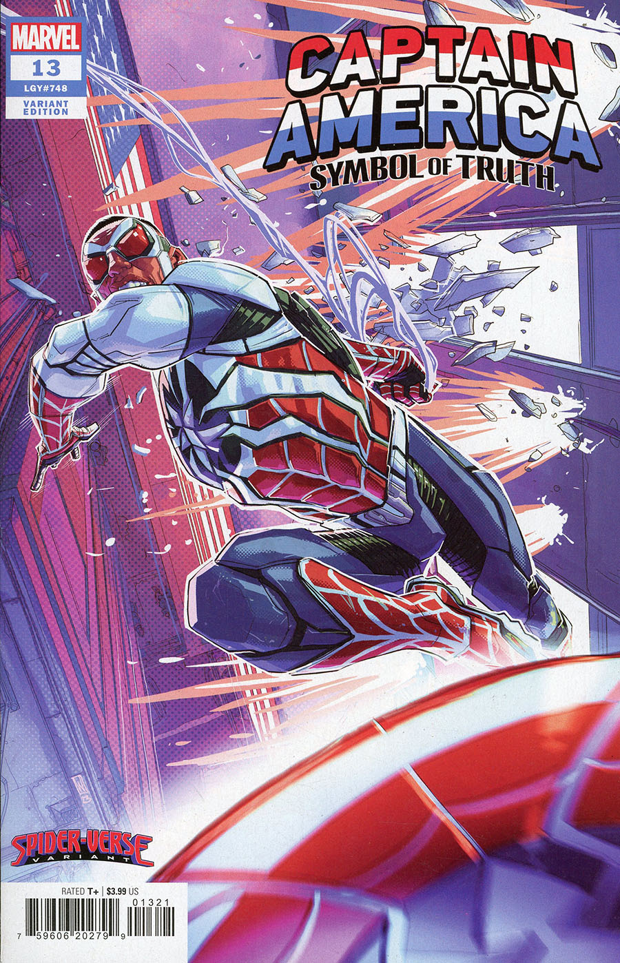 Captain America Symbol Of Truth #13 Cover B Variant Pete Woods Spider-Verse Cover (Captain America Cold War Part 4)