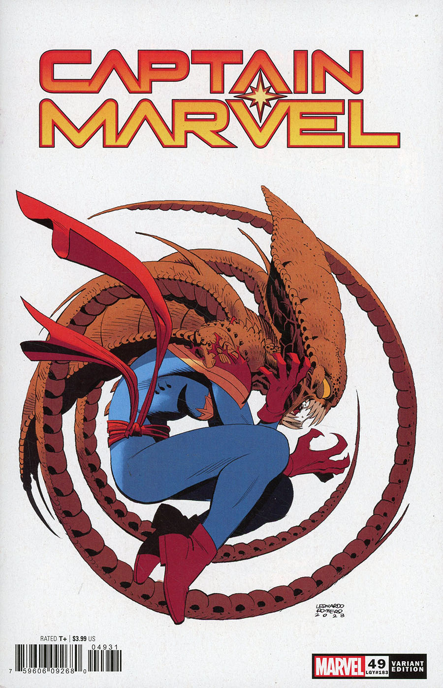 Captain Marvel Vol 9 #49 Cover C Variant Leonardo Romero Cover