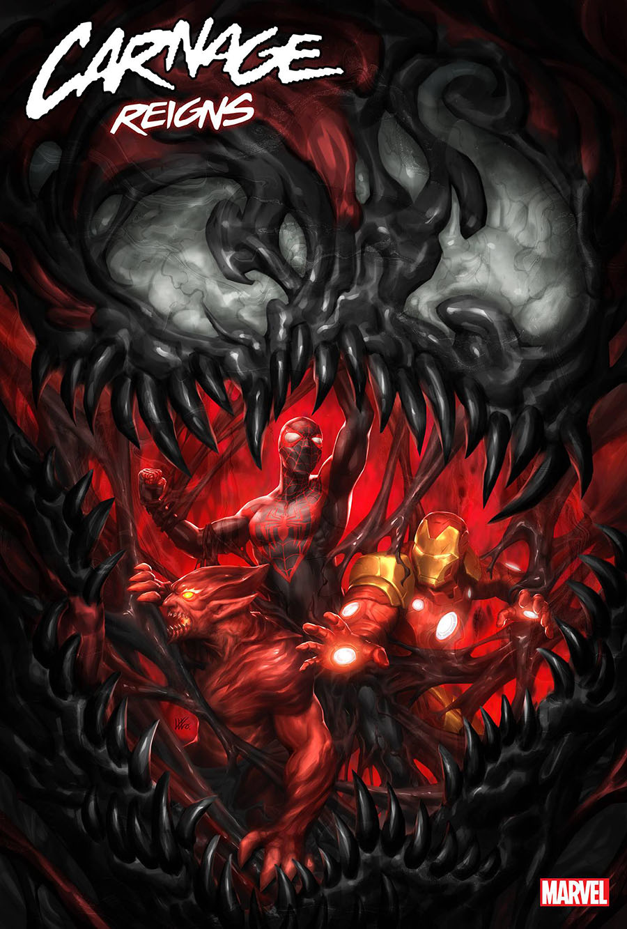 Carnage Reigns Alpha #1 (One Shot) Cover C Variant Kendrick kunkka Lim Cover (Carnage Reigns Part 1)