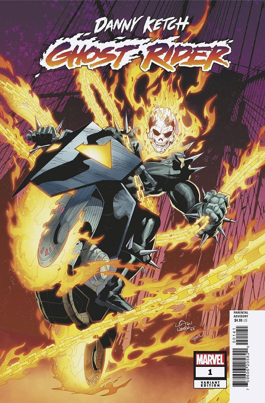 Danny Ketch Ghost Rider #1 Cover D Variant Logan Lubera Cover