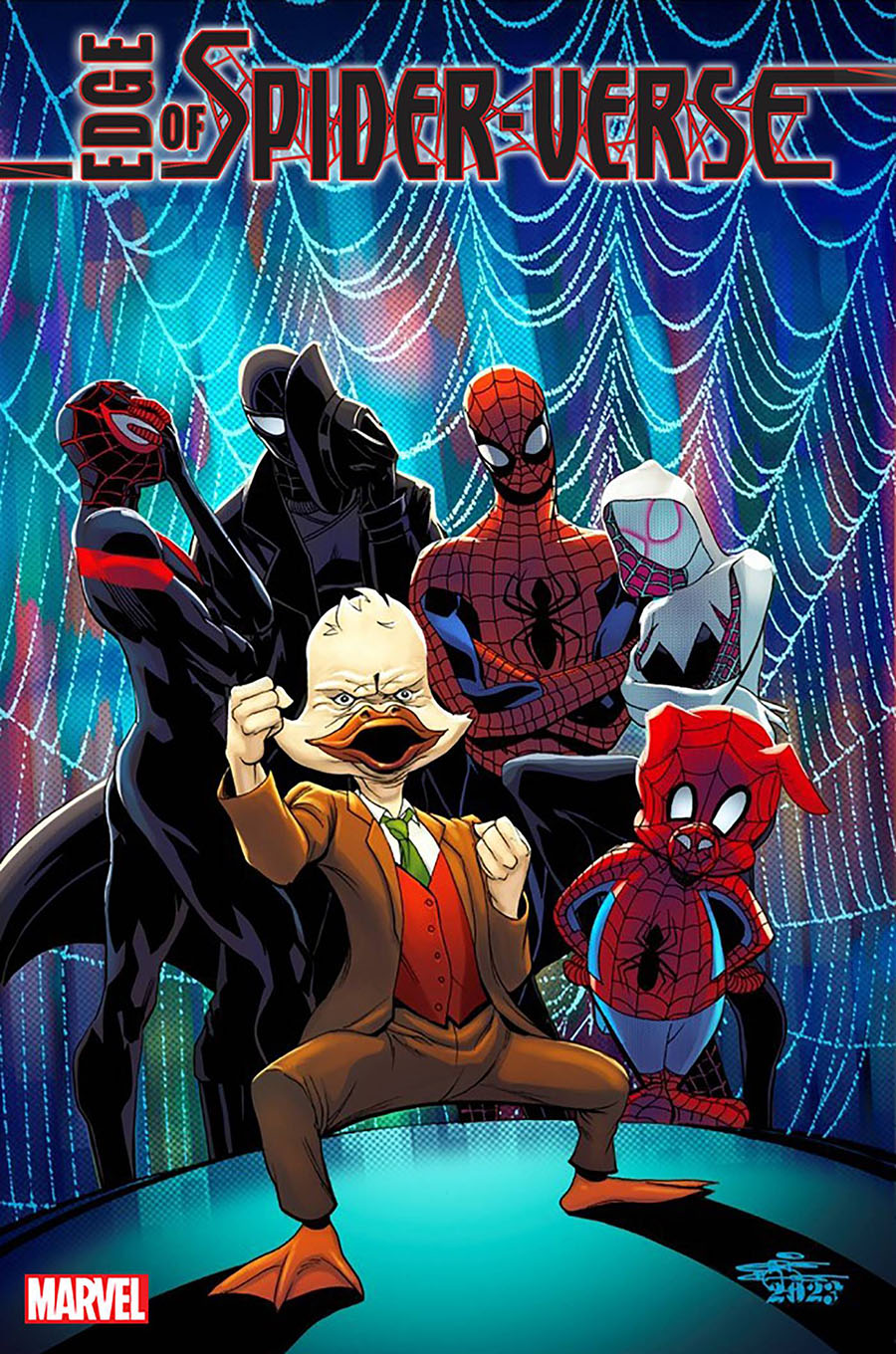 Edge Of Spider-Verse Vol 3 #1 Cover C Variant ChrisCross Howard The Duck Cover (Limit 1 Per Customer)