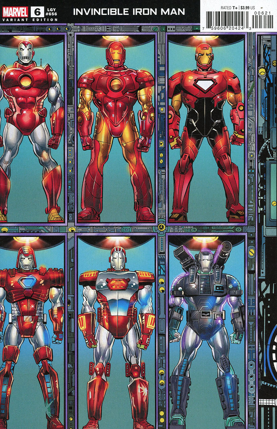 Invincible Iron Man Vol 4 #6 Cover B Variant Bob Layton Connecting Cover
