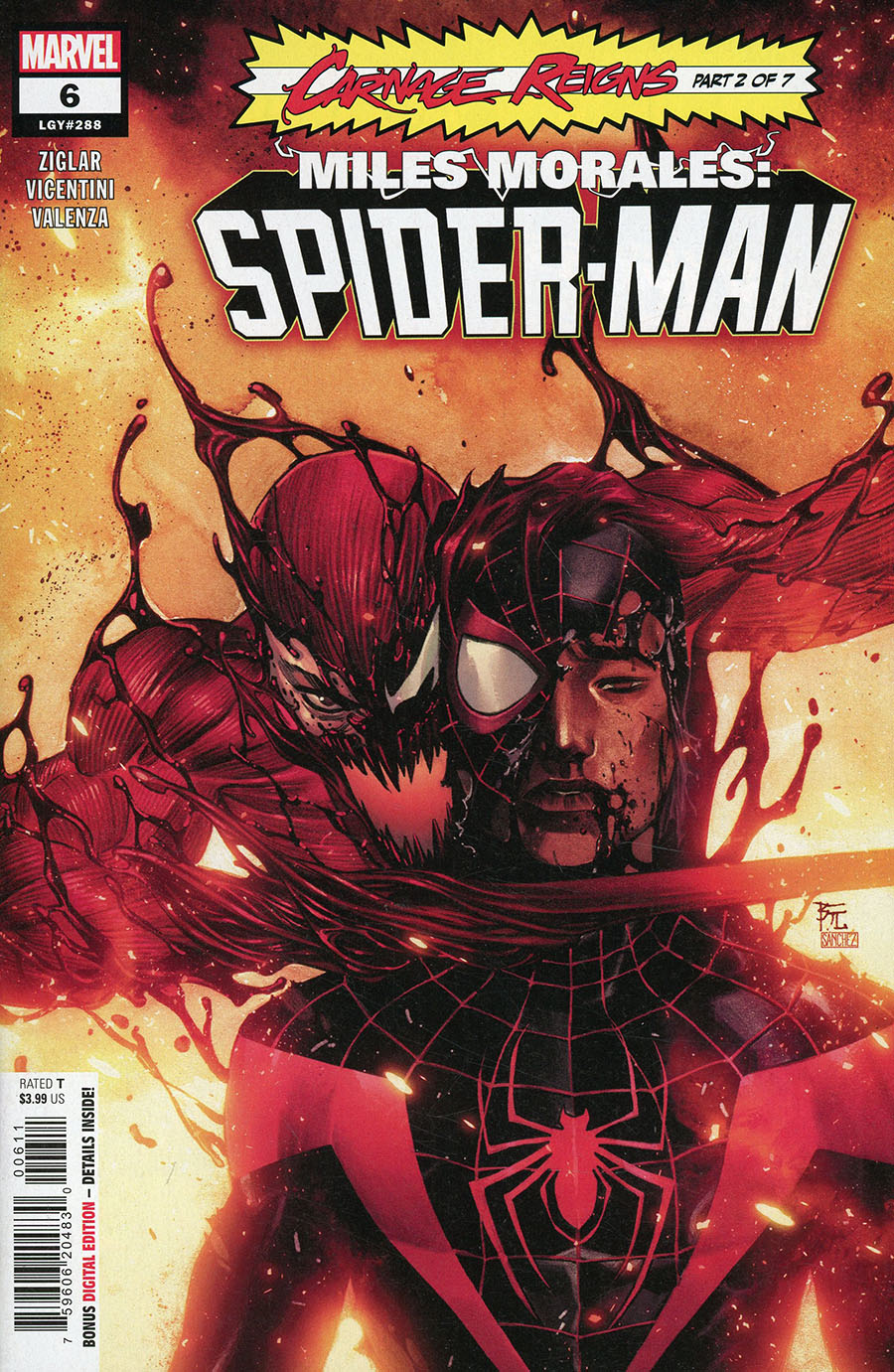 Miles Morales Spider-Man Vol 2 #6 Cover A Regular Dike Ruan Cover (Carnage Reigns Part 2)