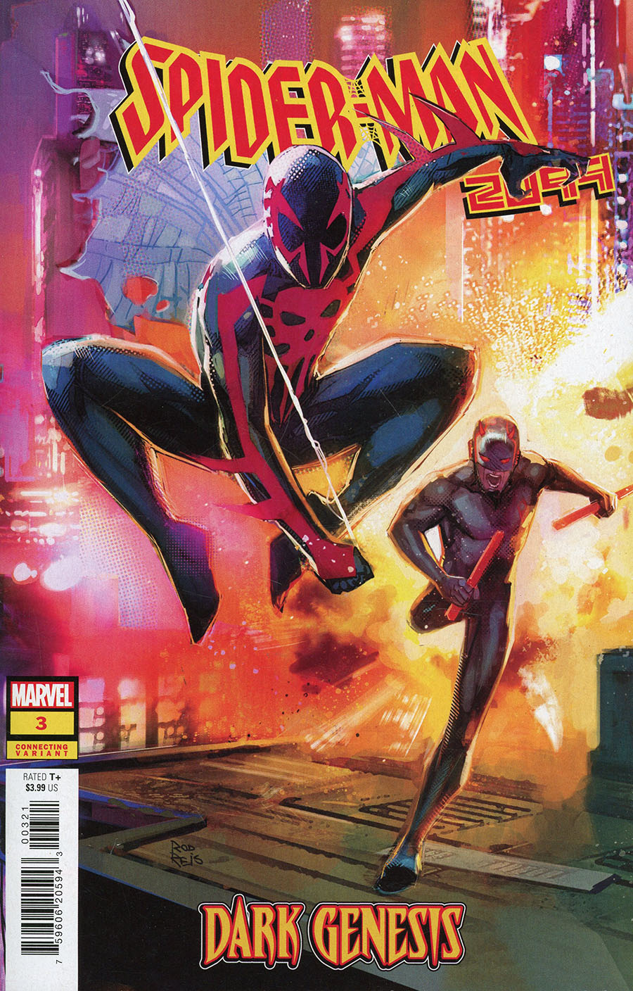Spider-Man 2099 Dark Genesis #3 Cover B Variant Rod Reis Connecting Cover
