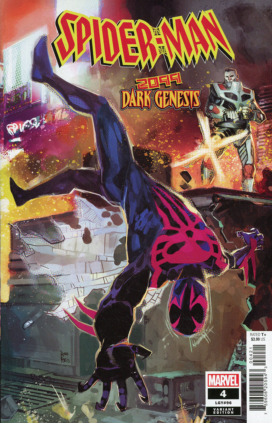Spider-Man 2099 Dark Genesis #4 Cover B Variant Rod Reis Connecting Cover