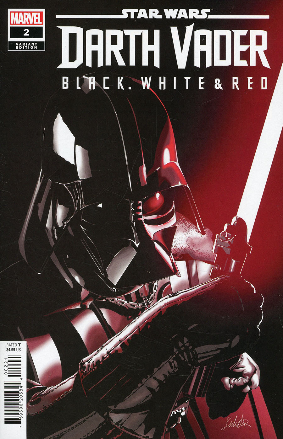 Star Wars Darth Vader Black White And Red #2 Cover B Variant Salvador Larroca Cover