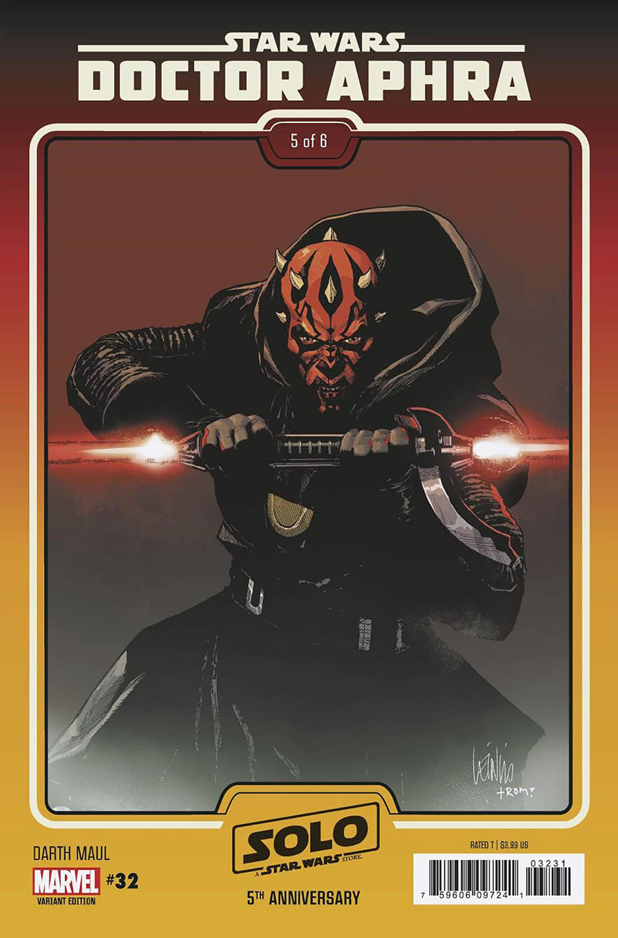 Star Wars Doctor Aphra Vol 2 #32 Cover C Variant Leinil Francis Yu Solo Movie 5th Anniversary Darth Maul Cover