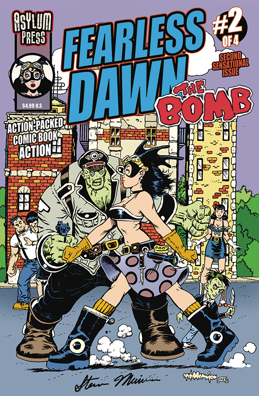 Fearless Dawn The Bomb #2 Cover E Regular Steve Mannion Cover Signed Edition