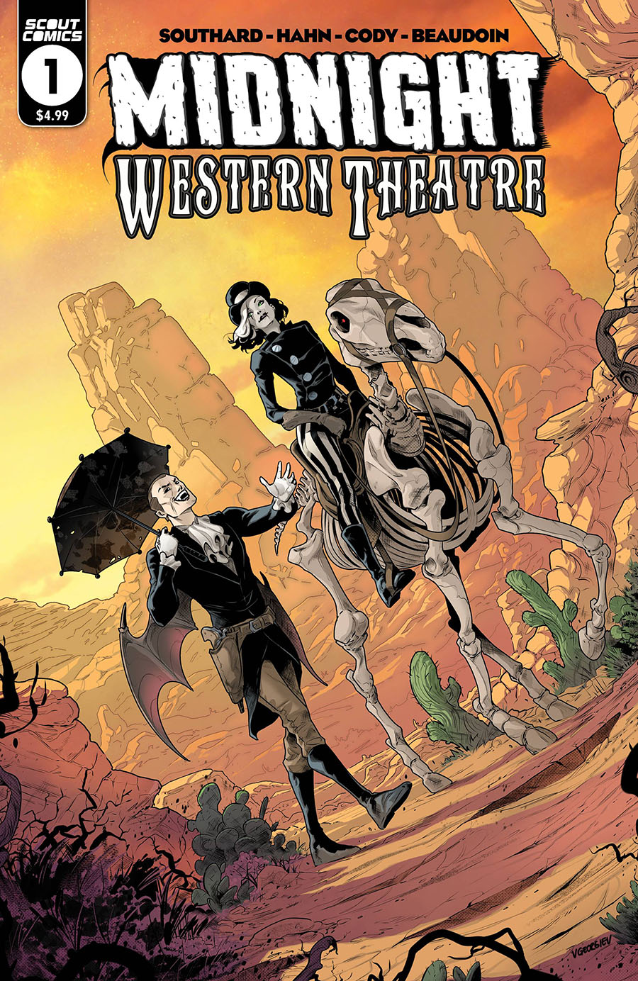 Midnight Western Theatre #1 Cover B 2nd Ptg