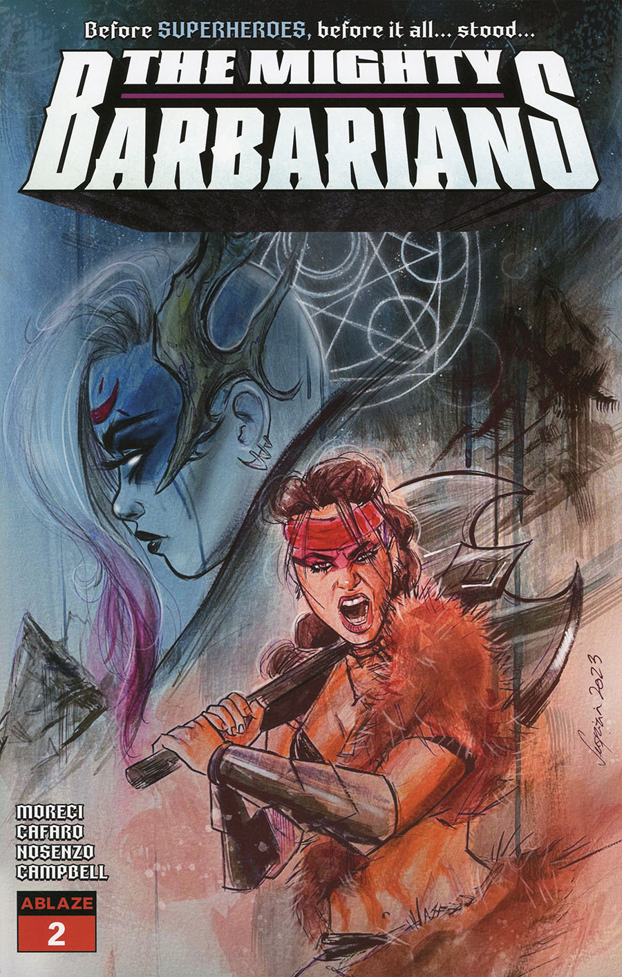 Mighty Barbarians #2 Cover B Variant Suspiria Cover