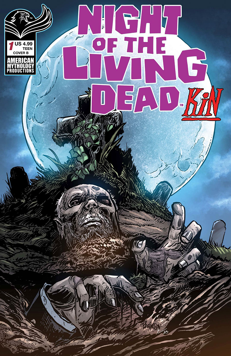 Night Of The Living Dead Kin #1 Cover B Variant Buz Hasson Cover