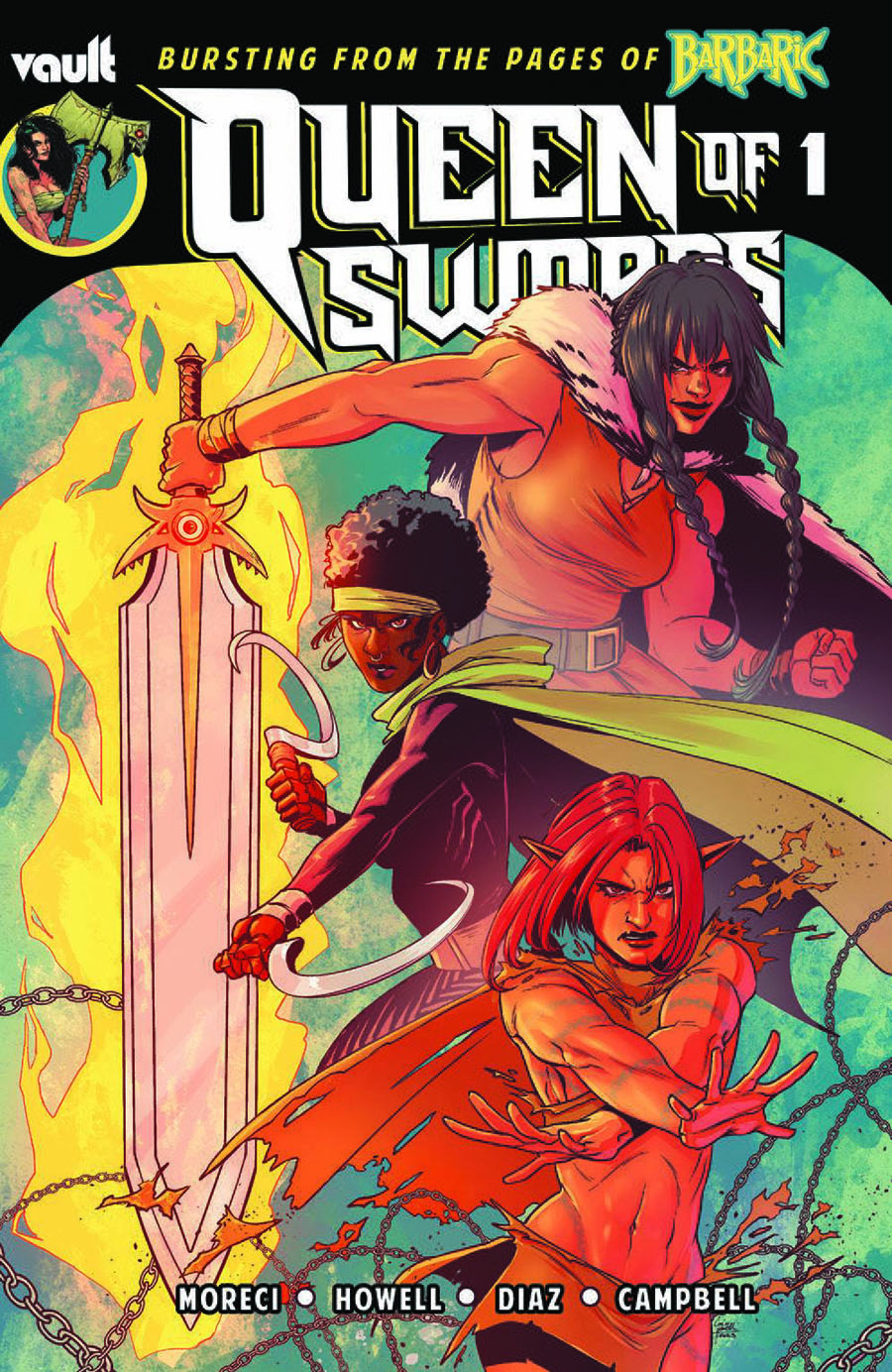 Queen Of Swords A Barbaric Tale #1 Cover A Regular Corin Howell & KJ Diaz Cover