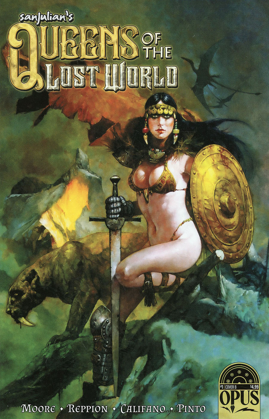 Sanjulians Queen Of The Lost World #1 Cover B Variant Sanjulian Cover