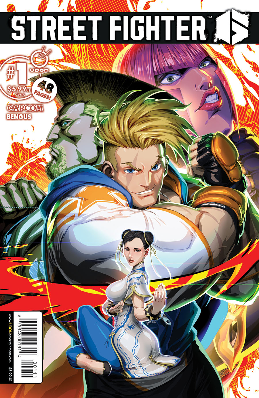 Street Fighter 6 #1 Cover A Regular Jeffrey Chamba Cruz Cover