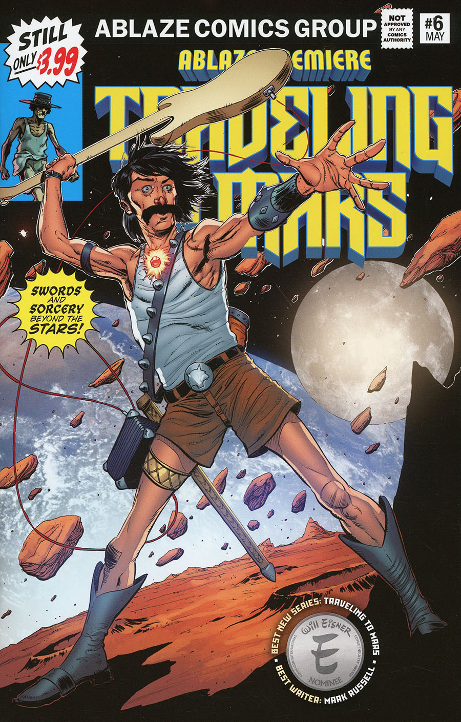 Traveling To Mars #6 Cover D Variant Brent McKee Marvel Premiere 45 Featuring Man-Wolf Parody Cover