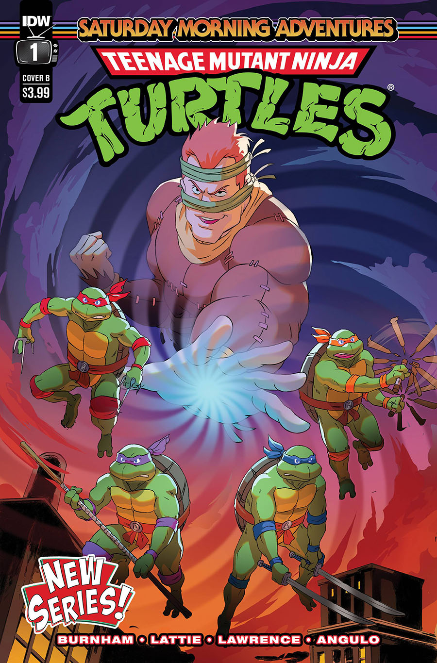 Teenage Mutant Ninja Turtles Saturday Morning Adventures Continued #1 Cover B Variant Dan Schoening Cover