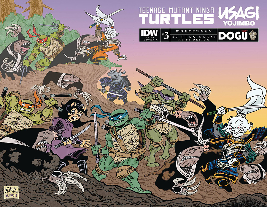 Teenage Mutant Ninja Turtles Usagi Yojimbo WhereWhen #3 Cover A Regular Stan Sakai Cover