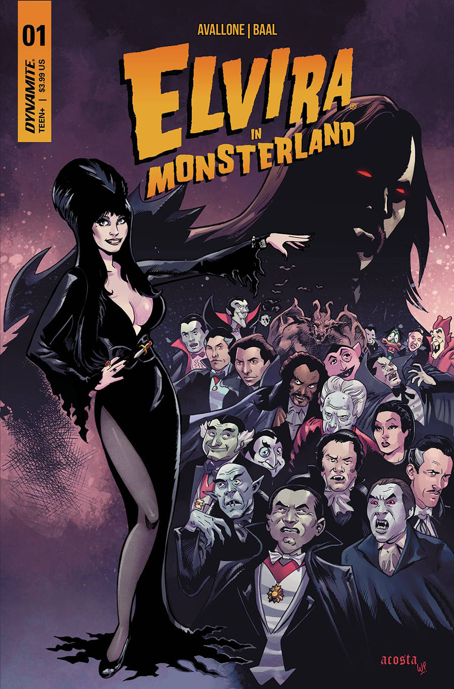 Elvira In Monsterland #1 Cover A Regular Dave Acosta Cover