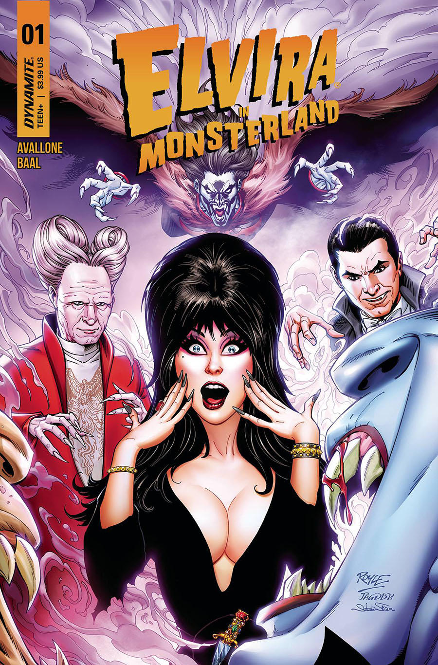 Elvira In Monsterland #1 Cover B Variant John Royle Cover