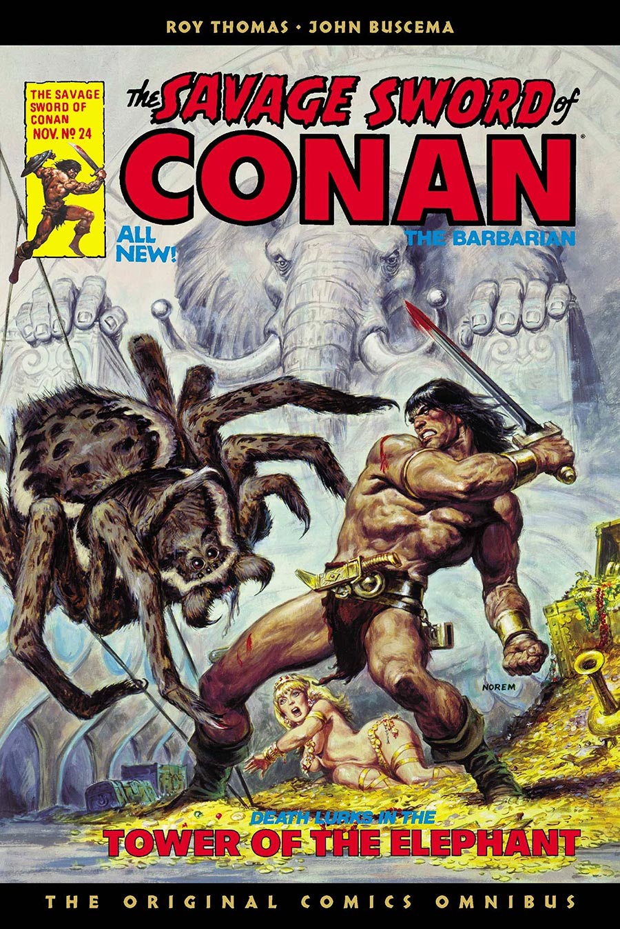 Savage Sword Of Conan The Original Comics Omnibus Vol 2 HC Direct Market Earl Norem Variant Cover