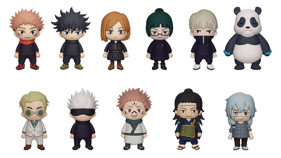 Jujutsu Kaisen 3D Foam Bag Clip Blind Mystery Box 24-Piece Display