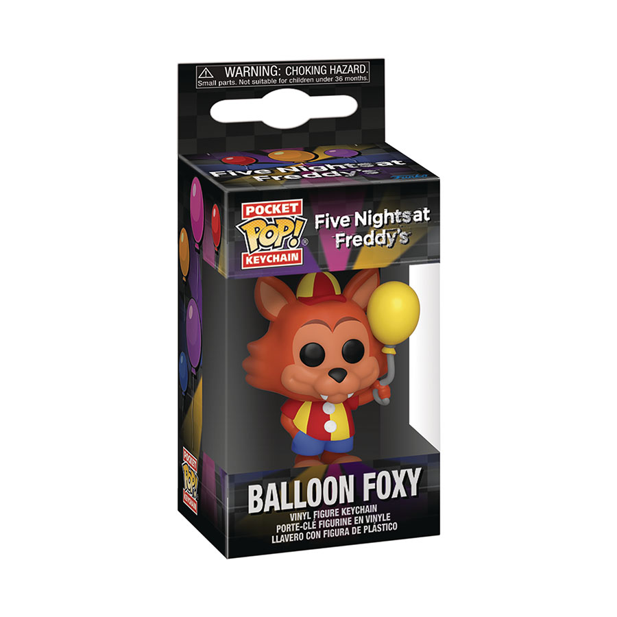 Pocket POP Five Nights At Freddys Balloon Circus Balloon Foxy Figural Keychain